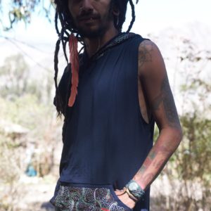 Shipibo Blue Hoodie, Ayahuasca Clothing Made to Order For Your Ayahuasca Ceremony