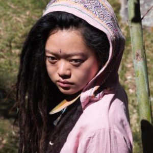 Shipibo Pixie Top, Cowl Hood, Woodland, Ayahuasca Womens Top Ready to Ship for Your Ayahuasca Ceremony