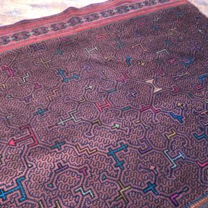 Traditional Shipibo Skirt Shipibo Tapestry, Shipibo Vintage Skirt Icaro Shipibo Alter Cloth Shipibo Artwork, Shipibo Cloth, 150 cm by 66 cm