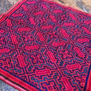 Small Shipibo Tapestry, Ancestral Ayahuasca Design, Shipibo Artwork, Shipibo Cloth, 44cm by 44  cm