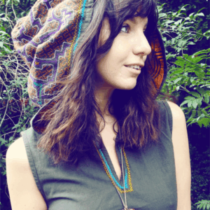 Shipibo Hooded Dress, Rainbow Dress Collection, Greens Made to Order For Your Ayahuasca Ceremony