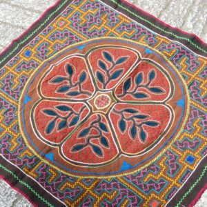 Shipibo Tapestry, Heart of Ayahuasca, 71cm by 65cm from the San Franciso Weaving Community