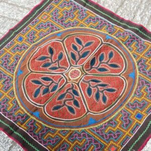 Shipibo Tapestry, Heart of Ayahuasca, 71cm by 65cm from the San Franciso Weaving Community